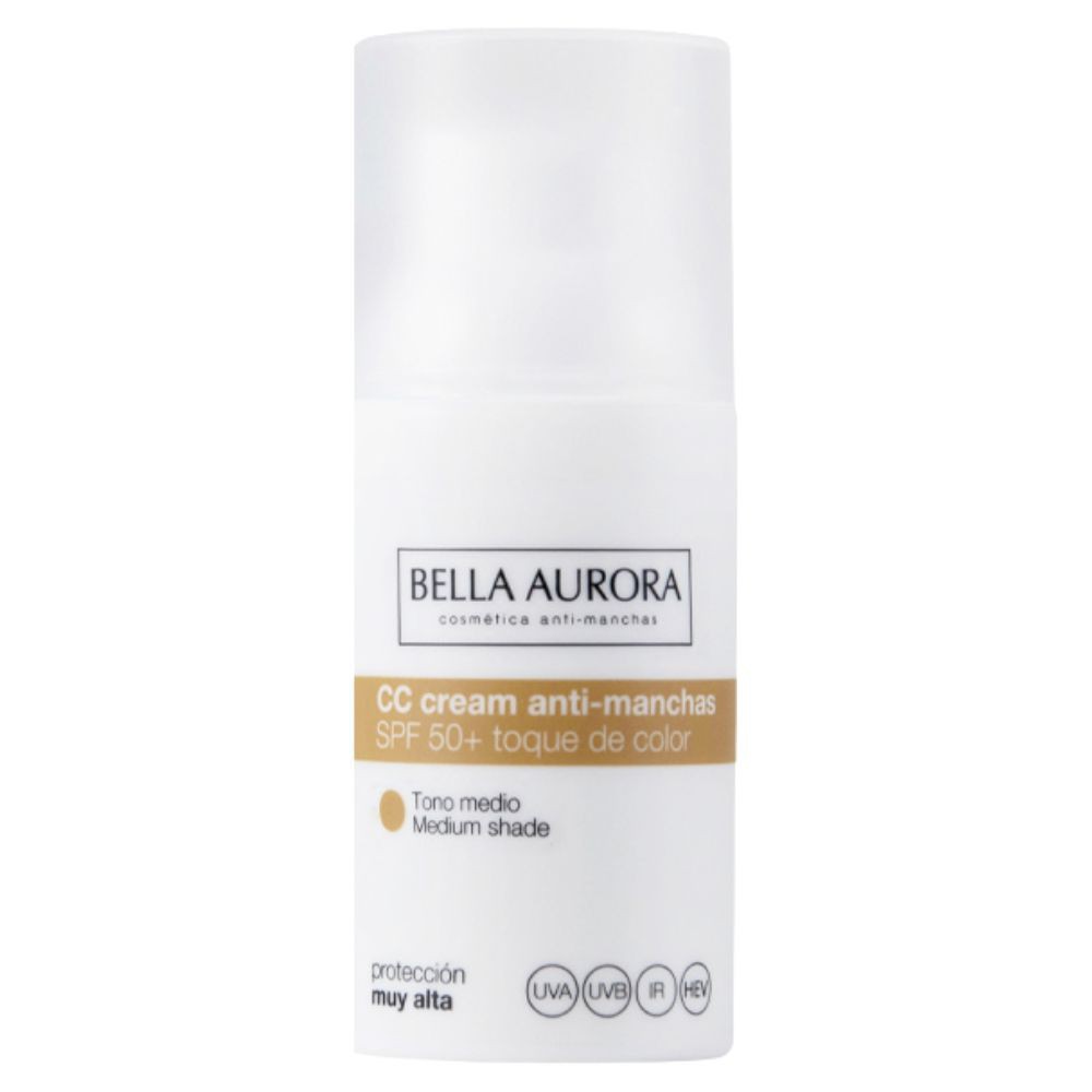 Bella Aurora CC Crème Anti-Taches Teintée Ton Moyen Spf50 – 30ml