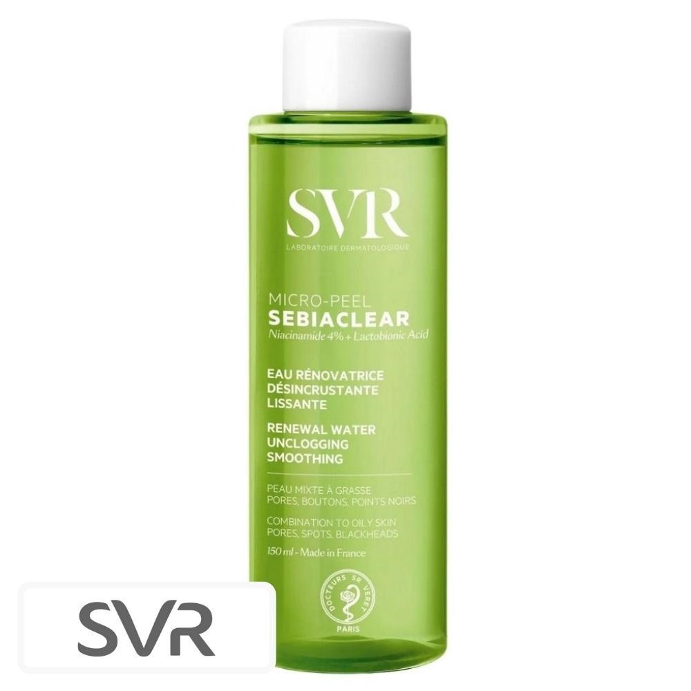 SVR Sebialcear Micro-Peel Eau Rénovatrice Désincrustante Lissante – 150ml