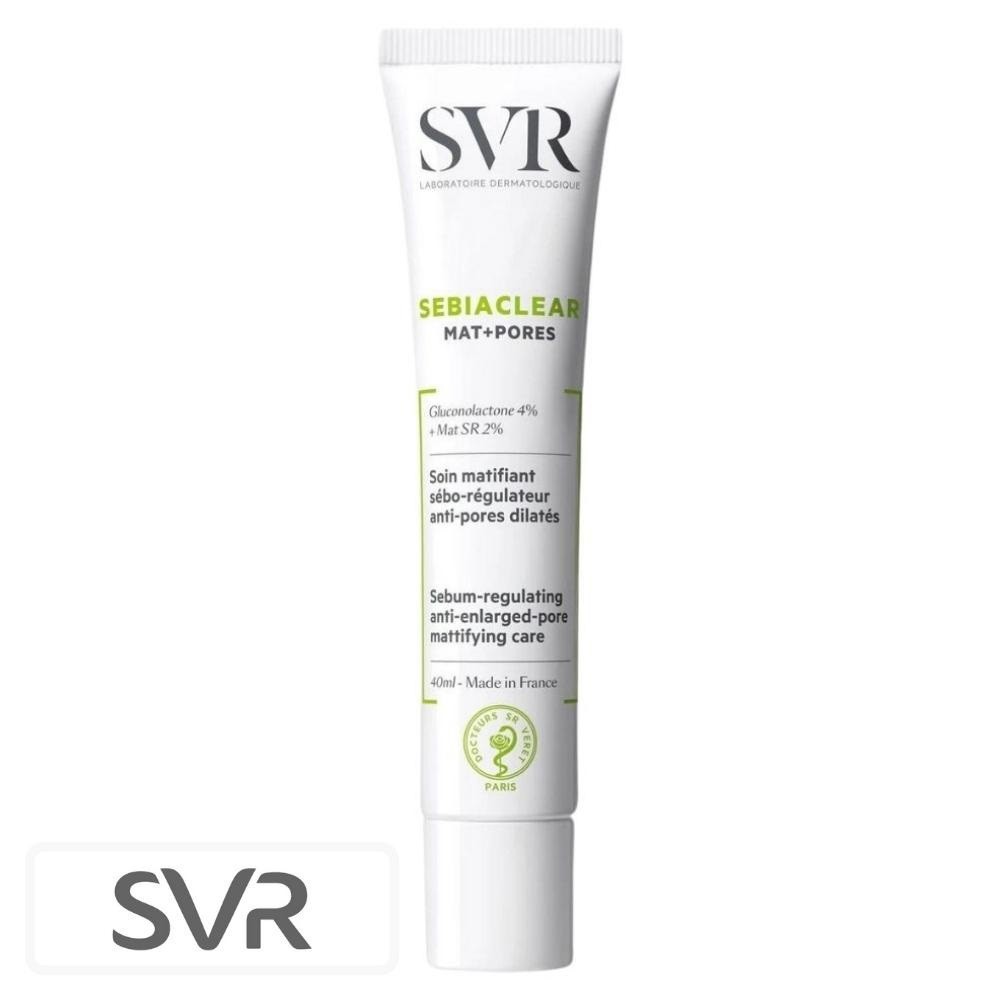 SVR Sebiaclear Mat + Pores Soin Matifiant Sébo-Régulateur Anti-Pores Dilatés – 40ml