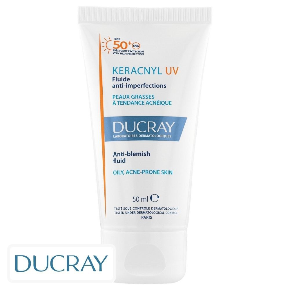 Ducray Keracnyl UV Ecran Solaire Anti-Imperfections en Fluide Spf50 – 50ml