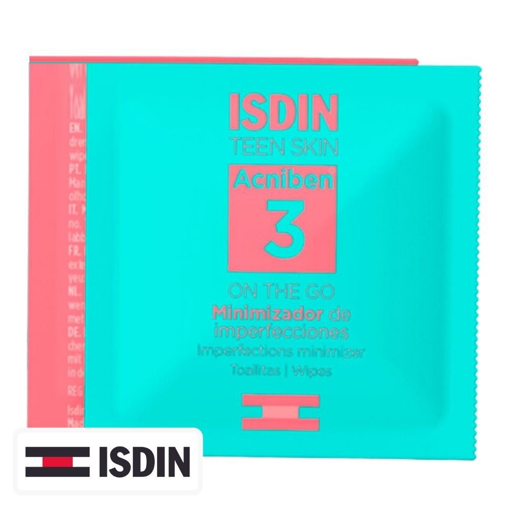 Isdin Acniben 3 On The Go Lingettes Séchantes Imperfections Localisées – 30u