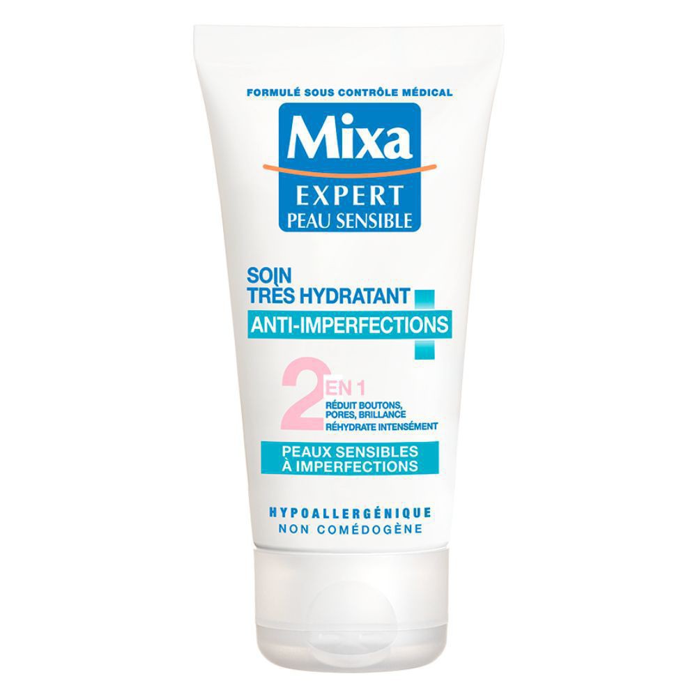 Mixa Expert Soin 2en1 Très Hydratant Anti-Imperfections – 50ml