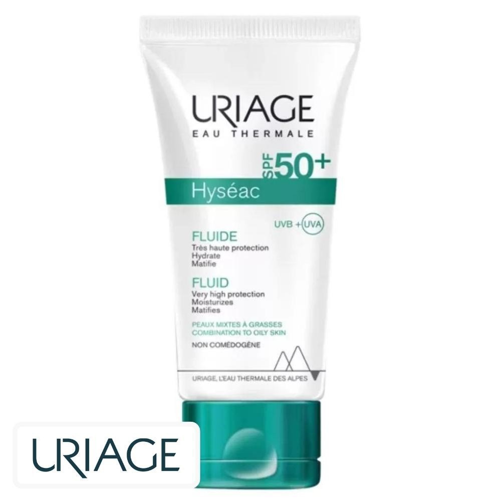 Uriage Hyséac Ecran Solaire en Fluide Hydratant Matifiant Spf50 – 50ml