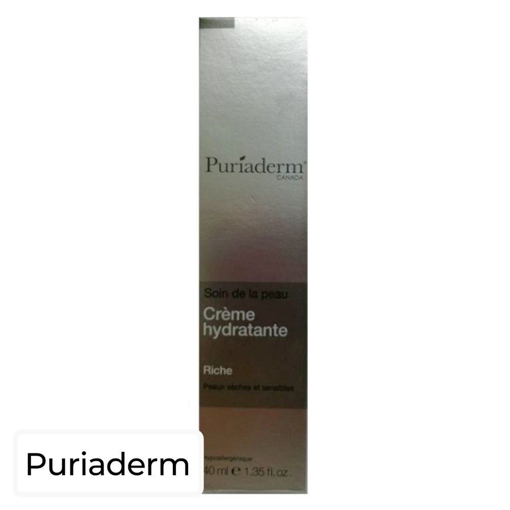 Puriaderm Crème Hydratante Riche – 40ml