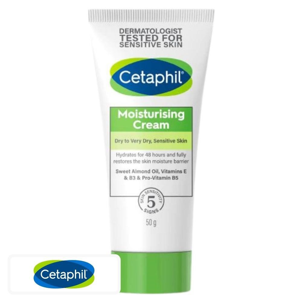 Cetaphil Crème Hydratante Peaux Sèches & Sensibles – 50g