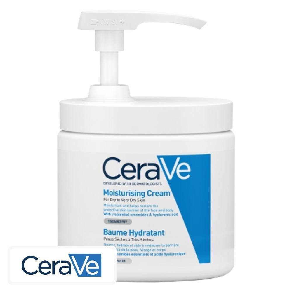 CeraVe Baume Hydratant Peaux Sèches à Très Sèches avec Pompe – 454g