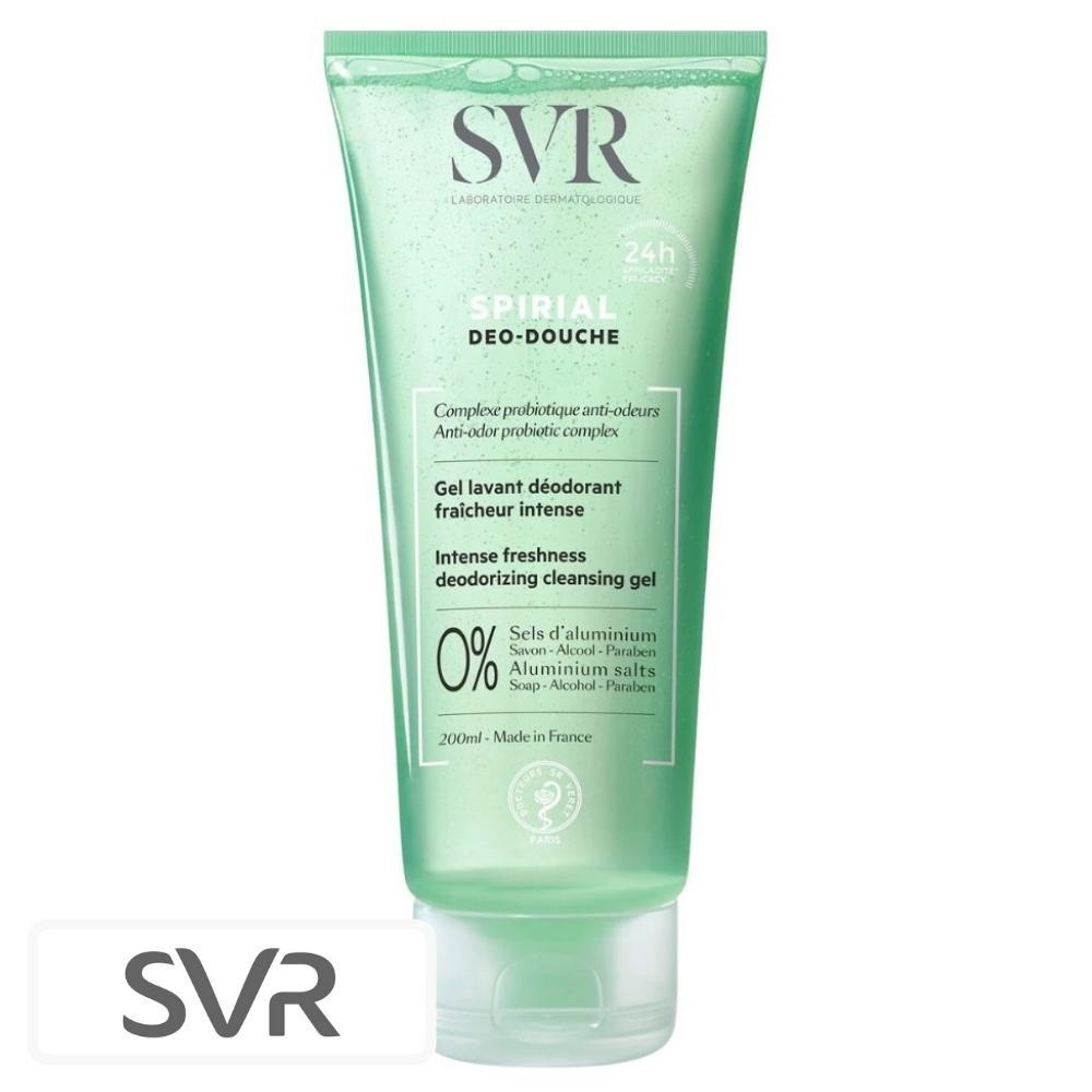 SVR Spirial Déo-Douche Gel Lavant Déodorant Fraîcheur Intense – 200ml