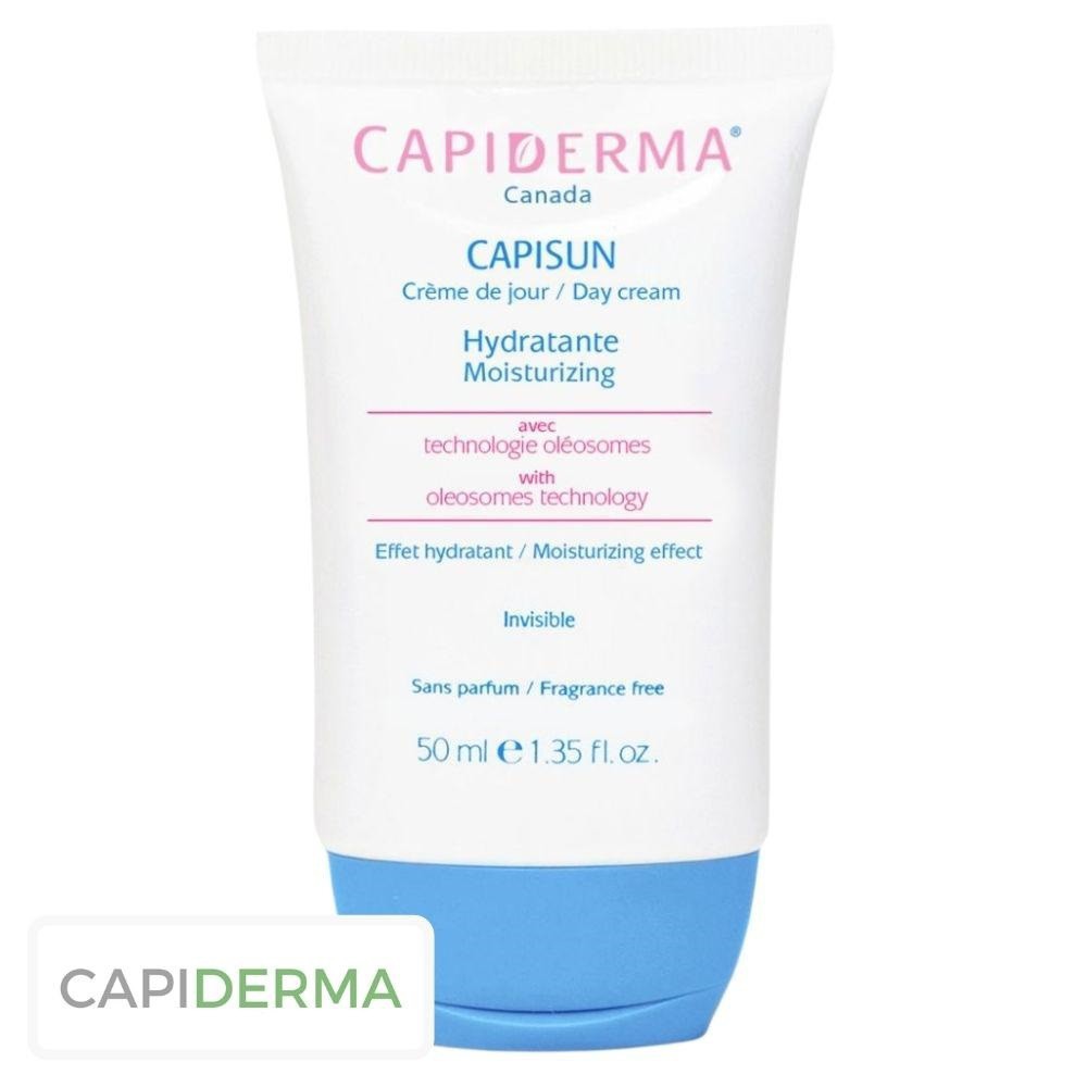 Capiderma Capisun Ecran Solaire en Crème de Jour Hydratante Invisible – 50ml