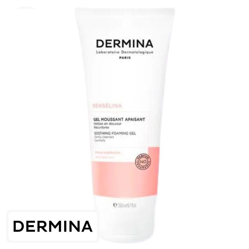 Dermina Sensélina Gel Moussant Apaisant Nettoyant – 200ml