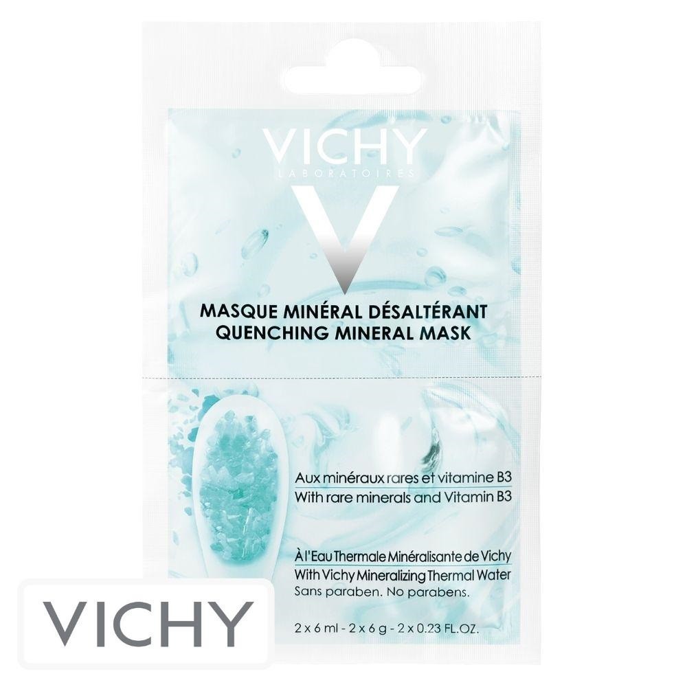 Vichy Masque Minéral Désaltérant Bleu – 2x6ml