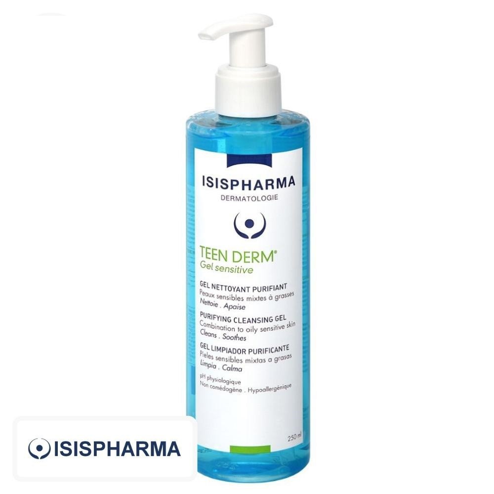 Isispharma Teen Derm Sensitive Gel Nettoyant Purifiant – 400ml