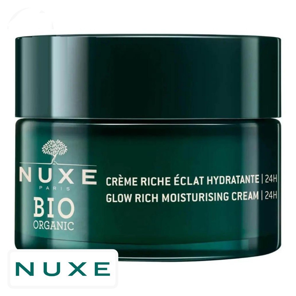 Nuxe Bio Crème Riche Éclat Hydratante 24h – 50ml