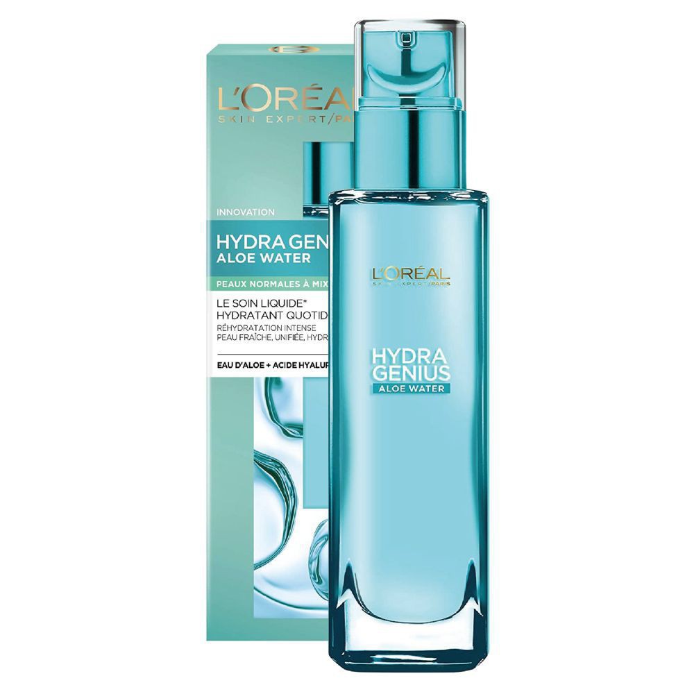 L’Oréal Hydra Genius Soin Liquide Hydratant Quotidien Peaux Normales à Mixtes Aloe Water – 70ml