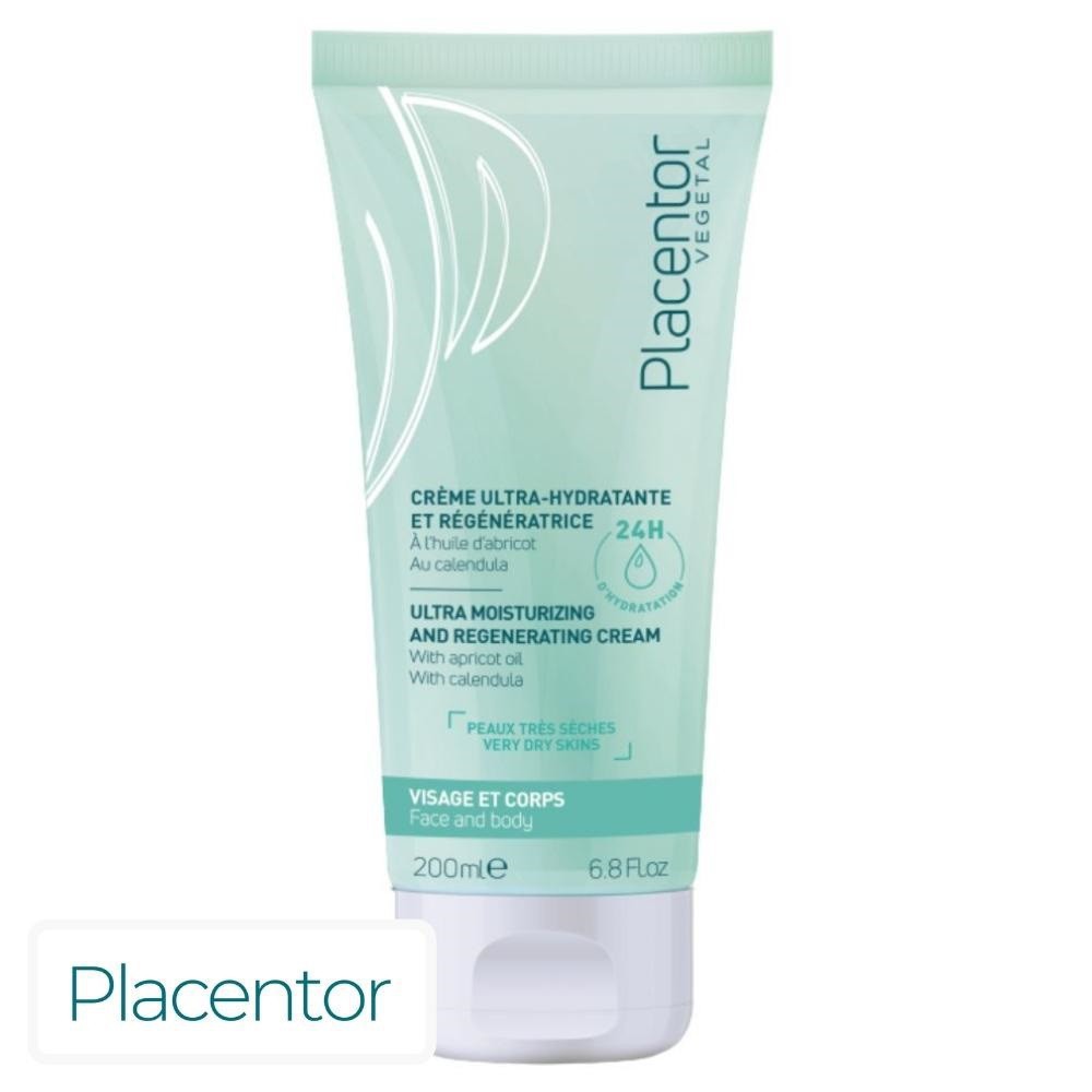 Placentor Crème Ultra-Hydratante & Régénératrice 24h – 200ml