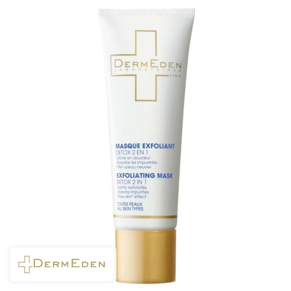 Dermeden Masque Exfoliant Antioxydant Détox 2en1 – 50ml