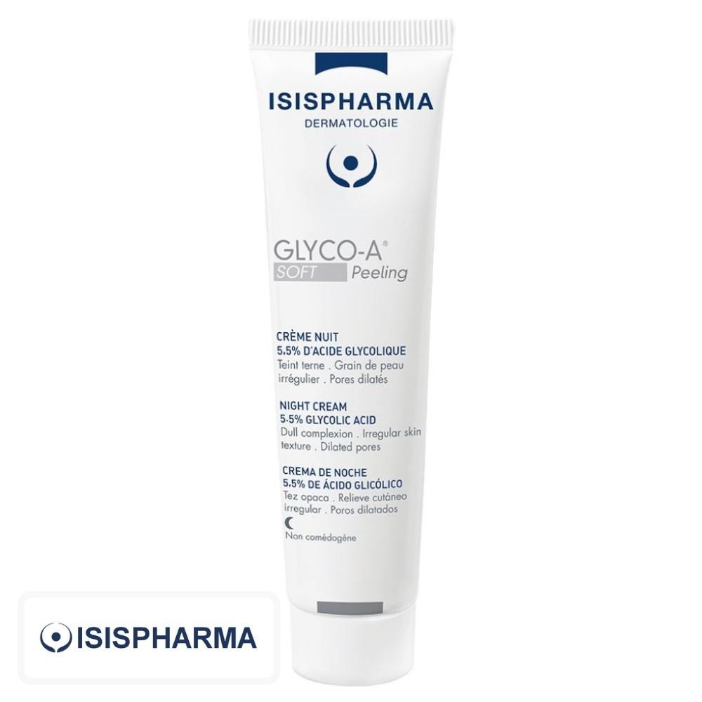 Isispharma Glyco-A Soft Peeling Crème Nuit 5.5% d’Acide Glycolique – 30ml