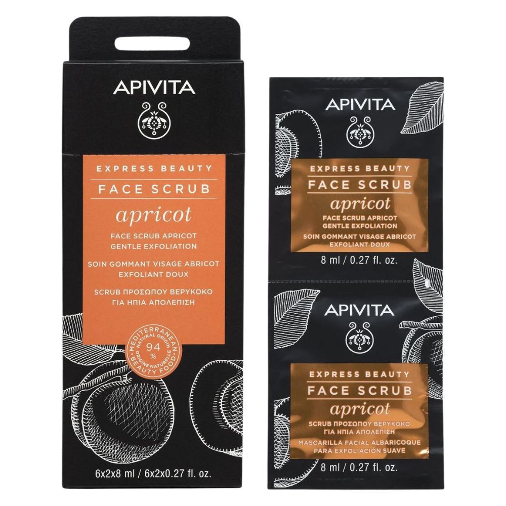 Apivita Express Beauty Masque Exfoliant Doux Abricot – 6x2x8ml