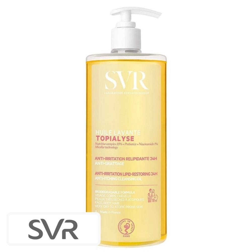 SVR Topialyse Huile Lavante Anti-Irritations Relipidante 24h Anti-Grattage – 1L