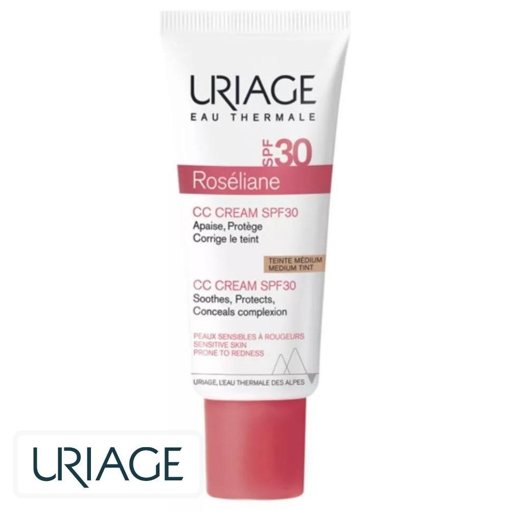 Uriage Roséliane CC Crème Apaisante Teintée Medium Spf30 – 40ml