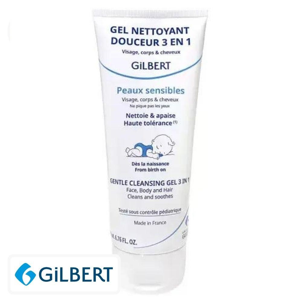 Gilbert Gel Nettoyant Douceur 3en1 Apaisante – 200ml