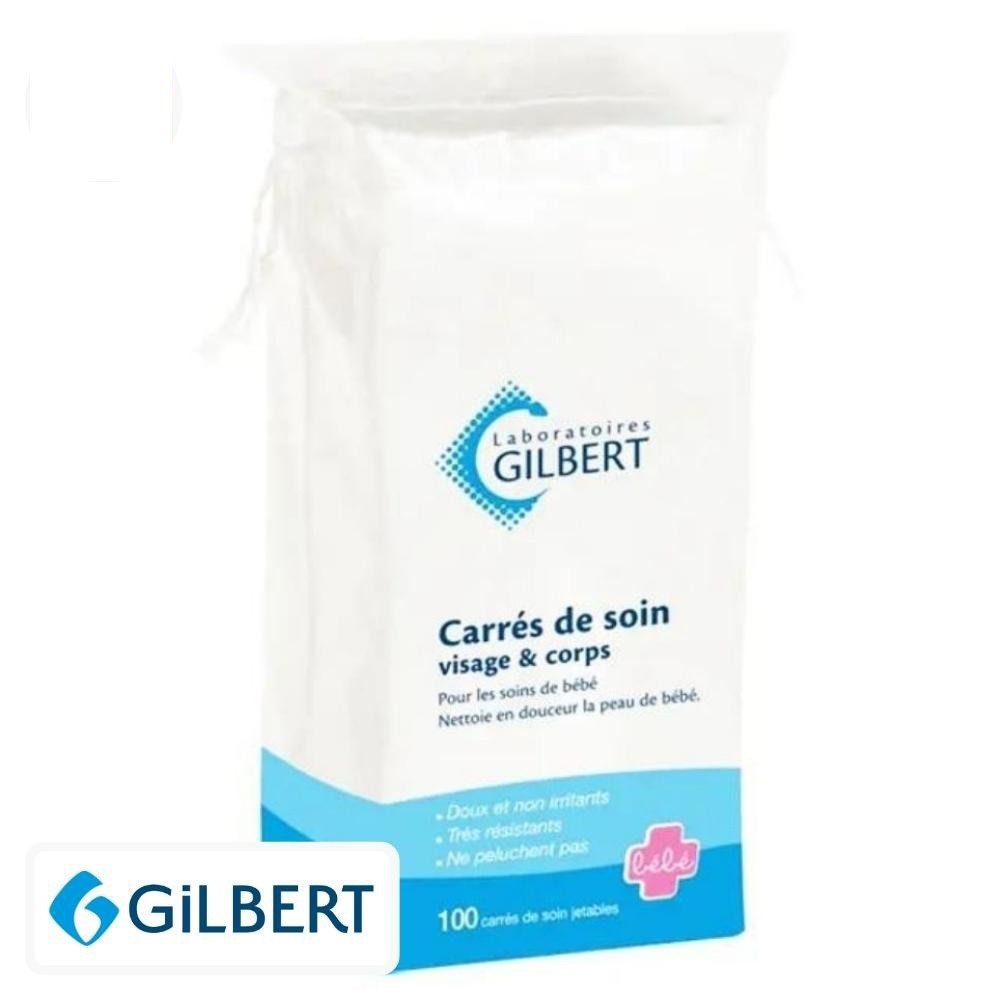 Gilbert Carrés de Soin Nettoyants – 100 carrés