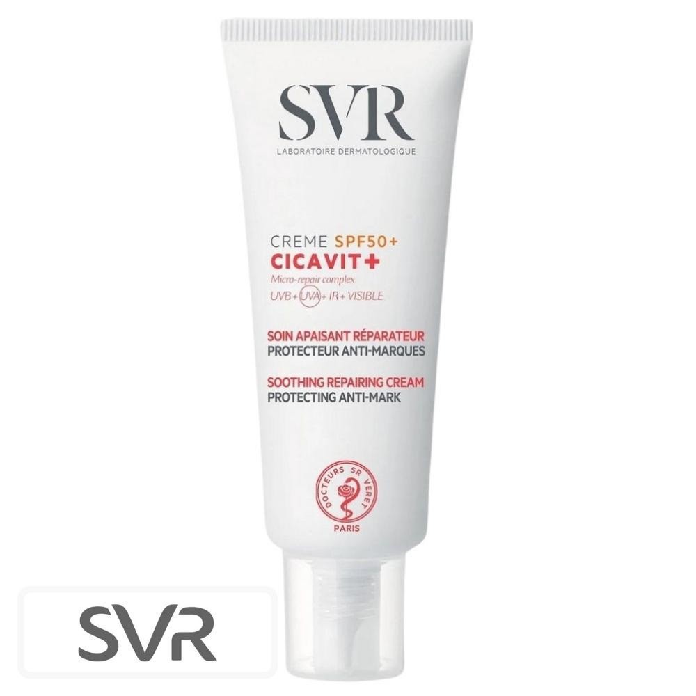 SVR Cicavit+ Ecran Solaire en Crème Apaisante Réparatrice Protectrice Anti-Marques Spf50 – 40ml