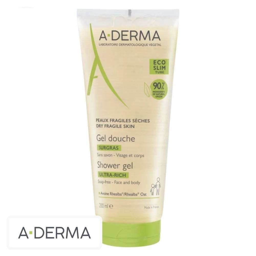 A-Derma Gel-Douche Surgras Sans Savon – 200ml