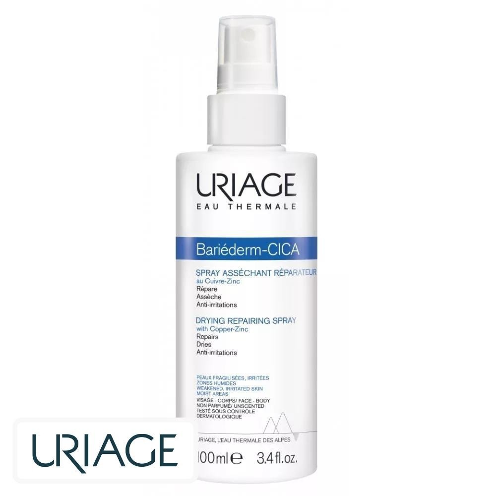 Uriage Bariéderm-Cica Spray Asséchant Réparateur au Cuivre-Zinc – 100ml