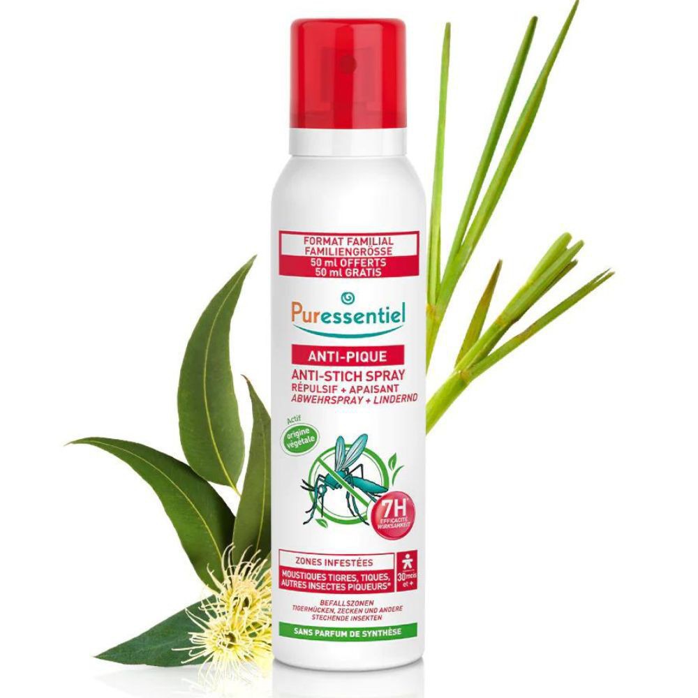 Puressentiel Anti-Pique Spray Répulsif & Apaisant 7h Zones Infestées – 200ml