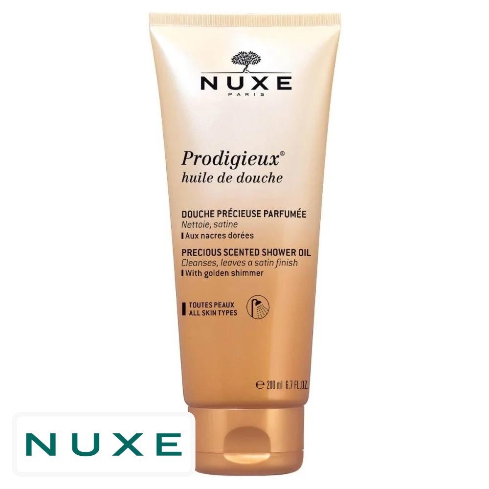 Nuxe Prodigieux Huile de Douche Nettoyante Précieuse Parfumée – 200ml