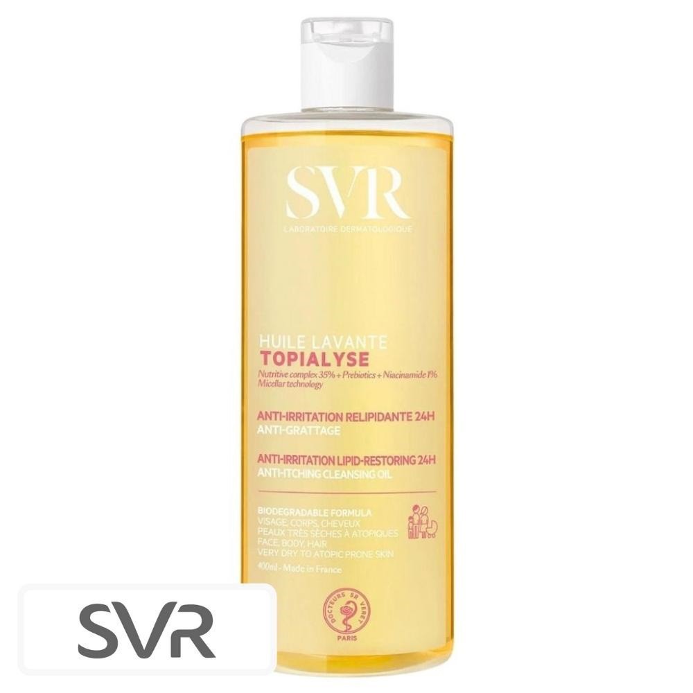 SVR Topialyse Huile Lavante Anti-Irritations Relipidante 24h Anti-Grattage – 400ml