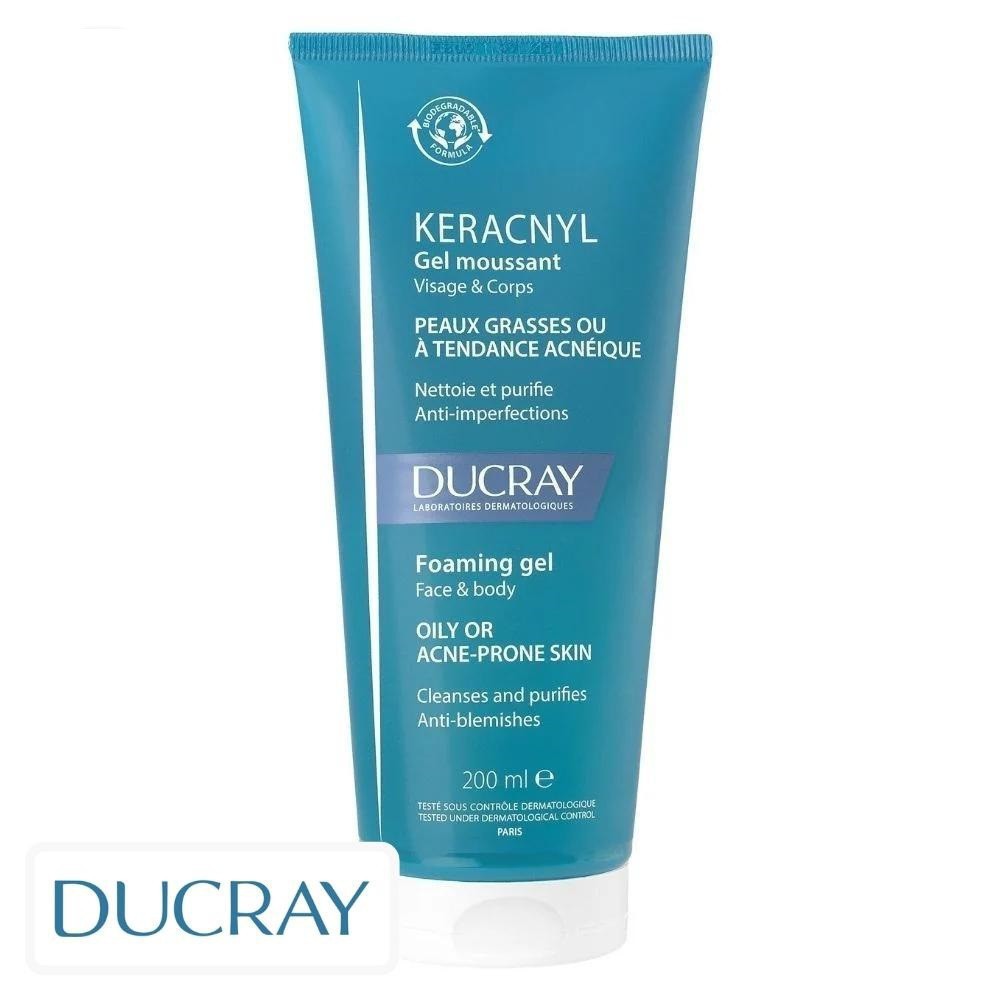 Ducray Keracnyl Gel Moussant Nettoyant Purifiant – 200ml