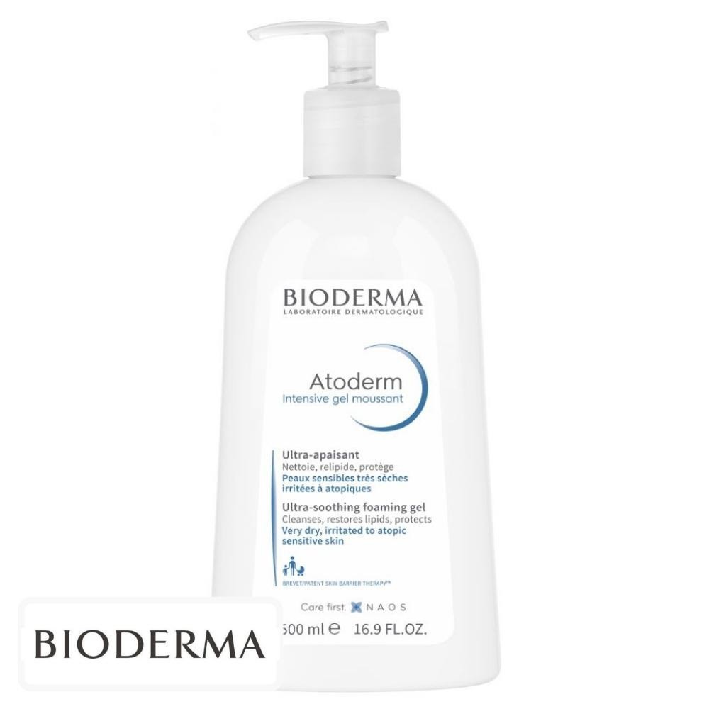 Bioderma Atoderm Intensive Gel Moussant Nettoyant Ultra-Apaisant – 500ml