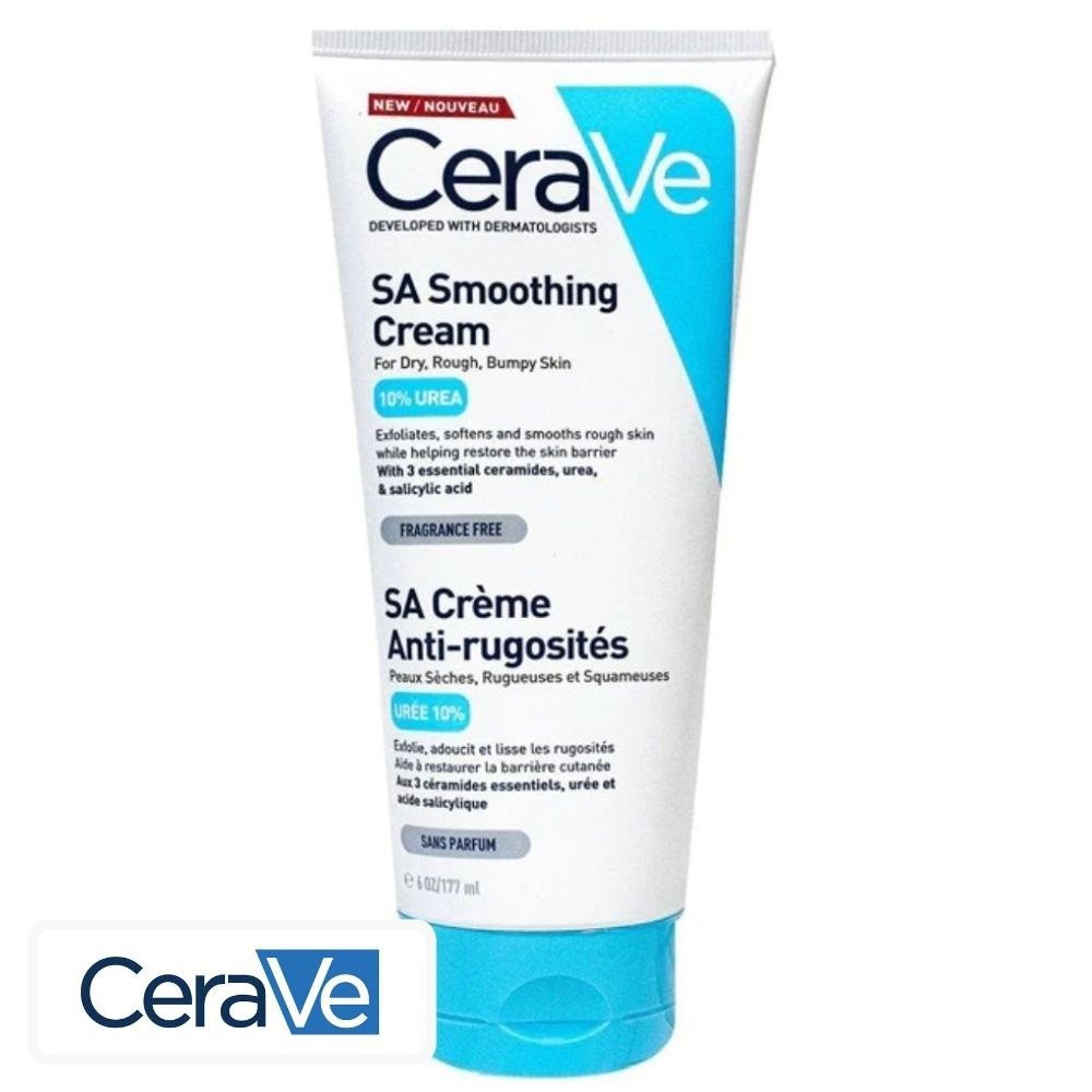 CeraVe SA Crème Anti-Rugosités Peaux Sèches, Rugueuses & Squameuses – 177ml