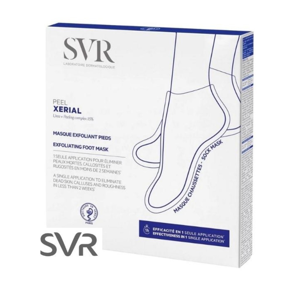 SVR Xerial Peel Masque Exfoliant Pieds – 2 pièces