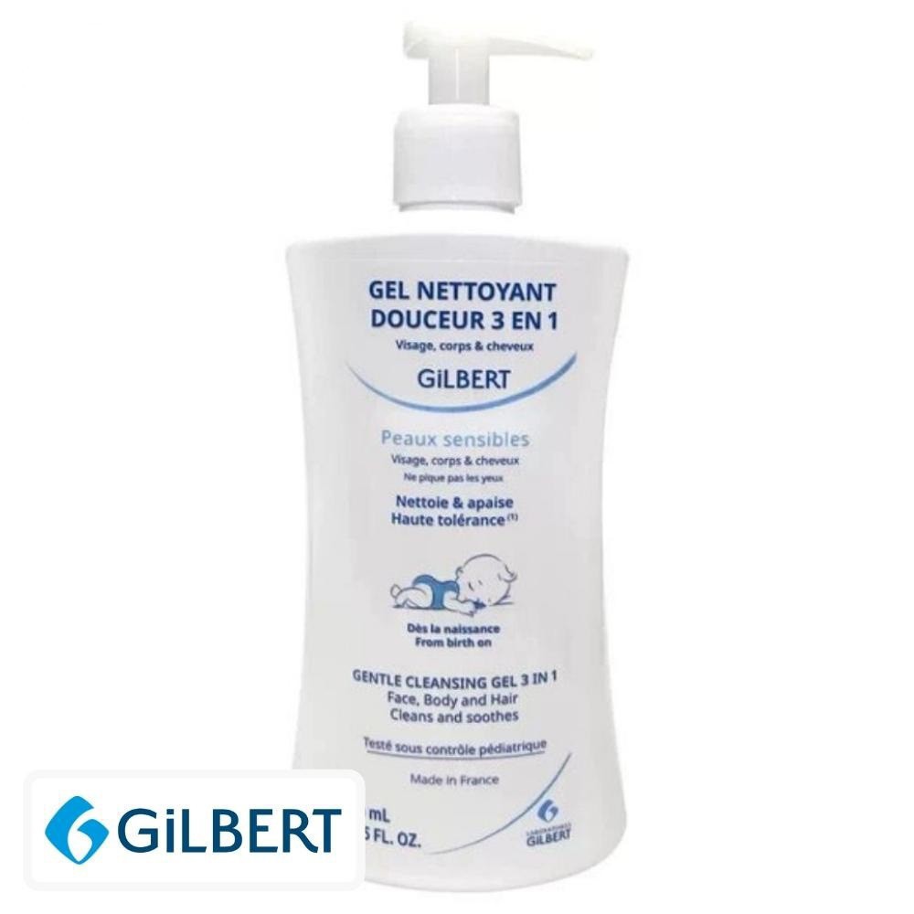 Gilbert Gel Nettoyant Douceur 3en1 Apaisante – 400ml