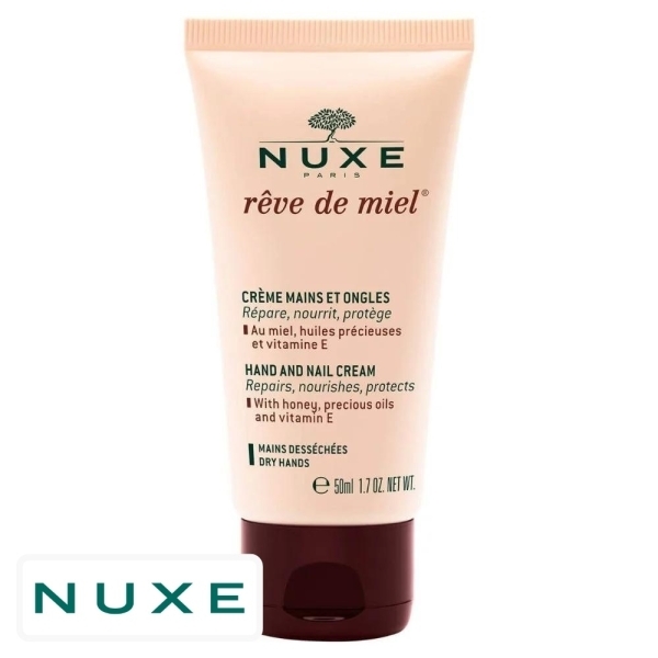 Nuxe Rêve de Miel Crème Mains & Ongles Réparatrice Nourrissante Protectrice – 50ml