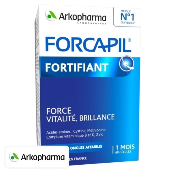 Arkopharma Forcapil Fortifiant Cheveux & Ongles – 60 Gélules