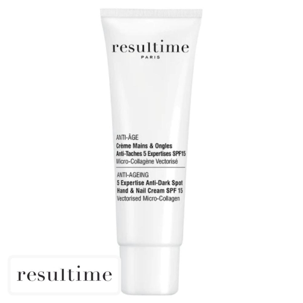 Resultime Crème Mains & Ongles Anti-Taches 5 Expertises Spf15 au Micro-Collagène Vectorisé – 50ml