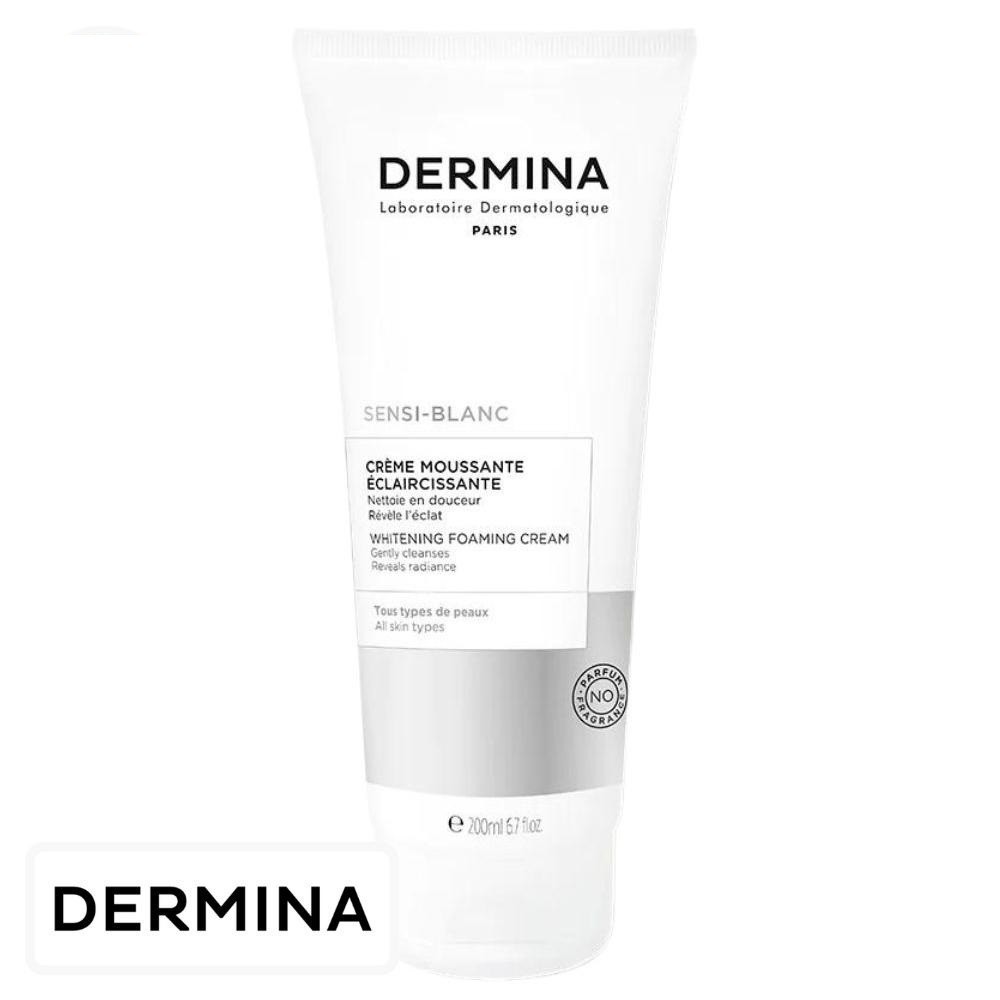 Dermina Sensi-Blanc Crème Moussante Éclaircissante Nettoyante – 100ml