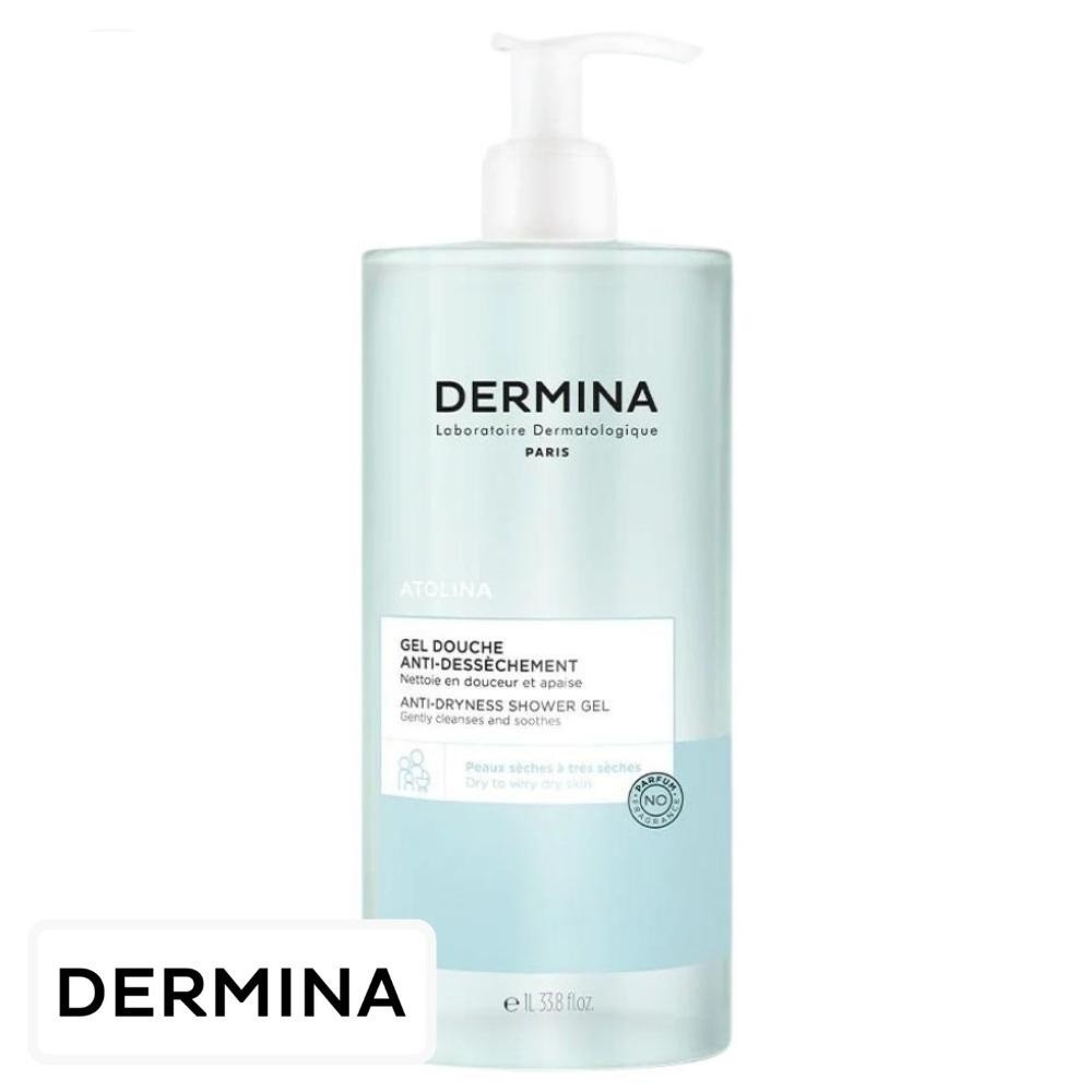 Dermina Atolina Gel-Douche Apaisant Anti-Dessèchement – 1L