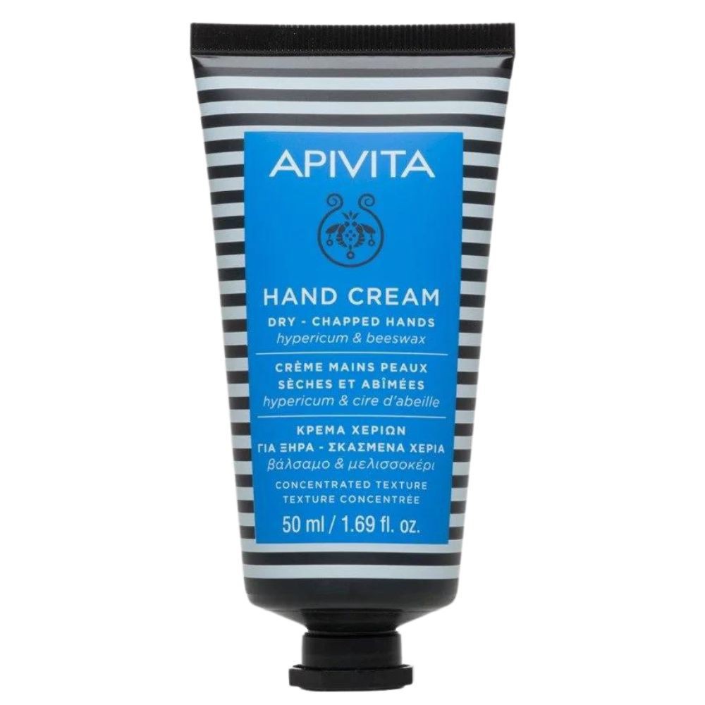 Apivita Crème Mains Sèches & Abîmées Hypericum & Cire d’Abeille – 50ml