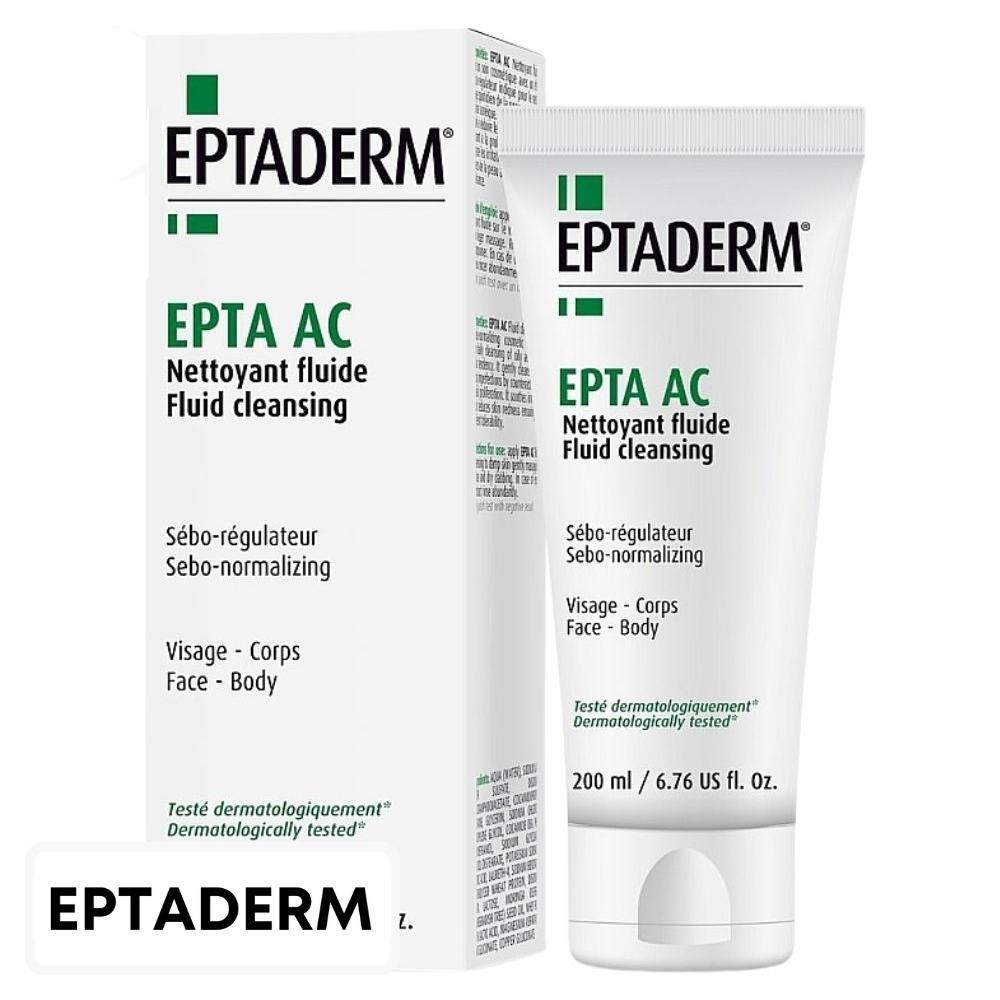 Eptaderm Epta AC Nettoyant Fluide Sébo-Régulateur – 200ml