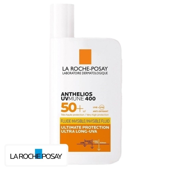 La Roche-Posay Anthelios UVMUNE 400 Ecran Solaire en Fluide Invisible Shaka – 50ml