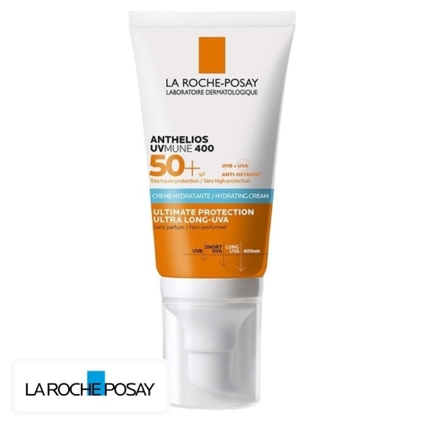 La Roche-Posay Anthelios UVMUNE 400 Ecran Solaire en Crème Hydratante Invisible Spf50 – 50ml