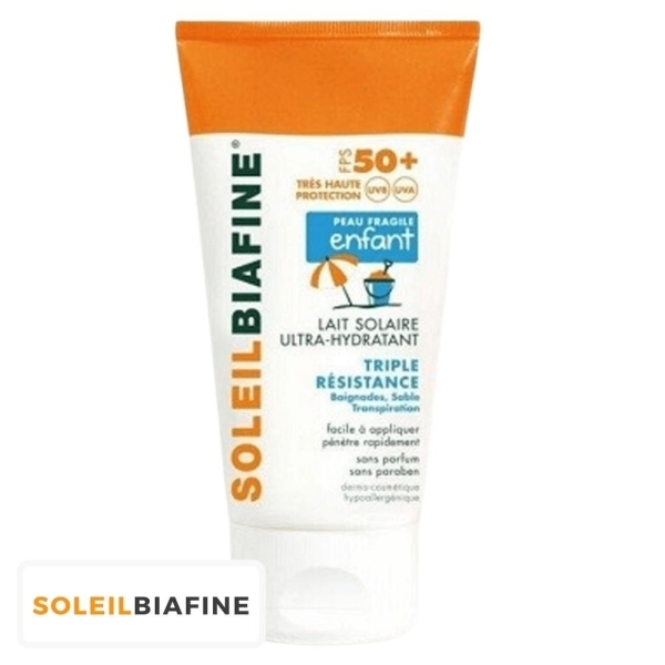 Biafine SoleilBiafine Ecran Solaire en Lait Ultra Hydratant Pédiatrique Spf50 – 150ml