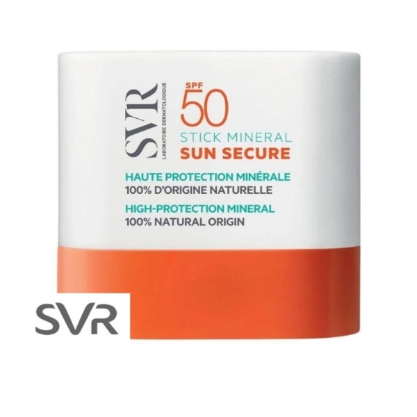 SVR Sun Secure Ecran Solaire en Stick Minéral Haute Protection Spf50 – 10g