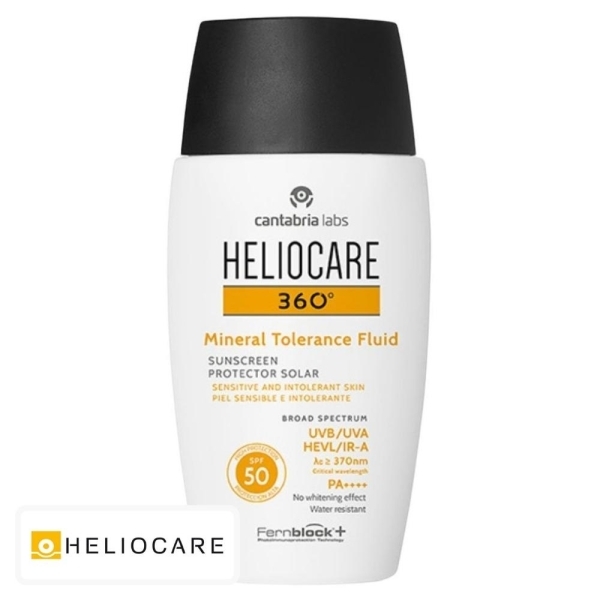 Heliocare 360° Tolérance Ecran Solaire Fluide Minéral Spf50 – 50ml