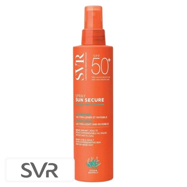 SVR Sun Secure Ecran Solaire en Spray Ultra-Léger & Invisible Spf50 – 200ml