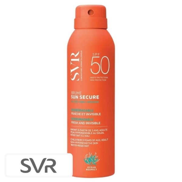 SVR Sun Secure Brume Fraîche Invisible Biodégradable Spf50 – 200ml